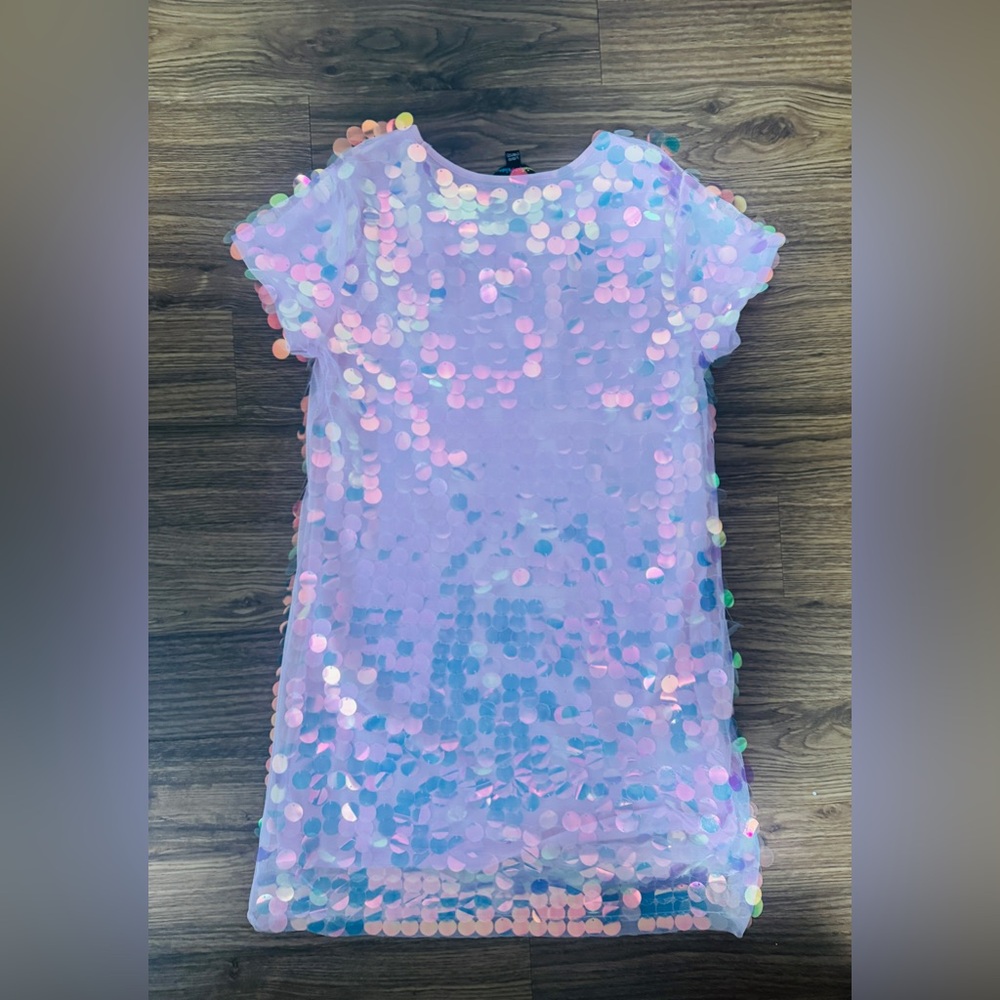 Kids Iridescent Sequin Dress